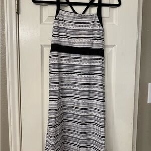 Soybu Black and White Patterned Mini Athletic dress